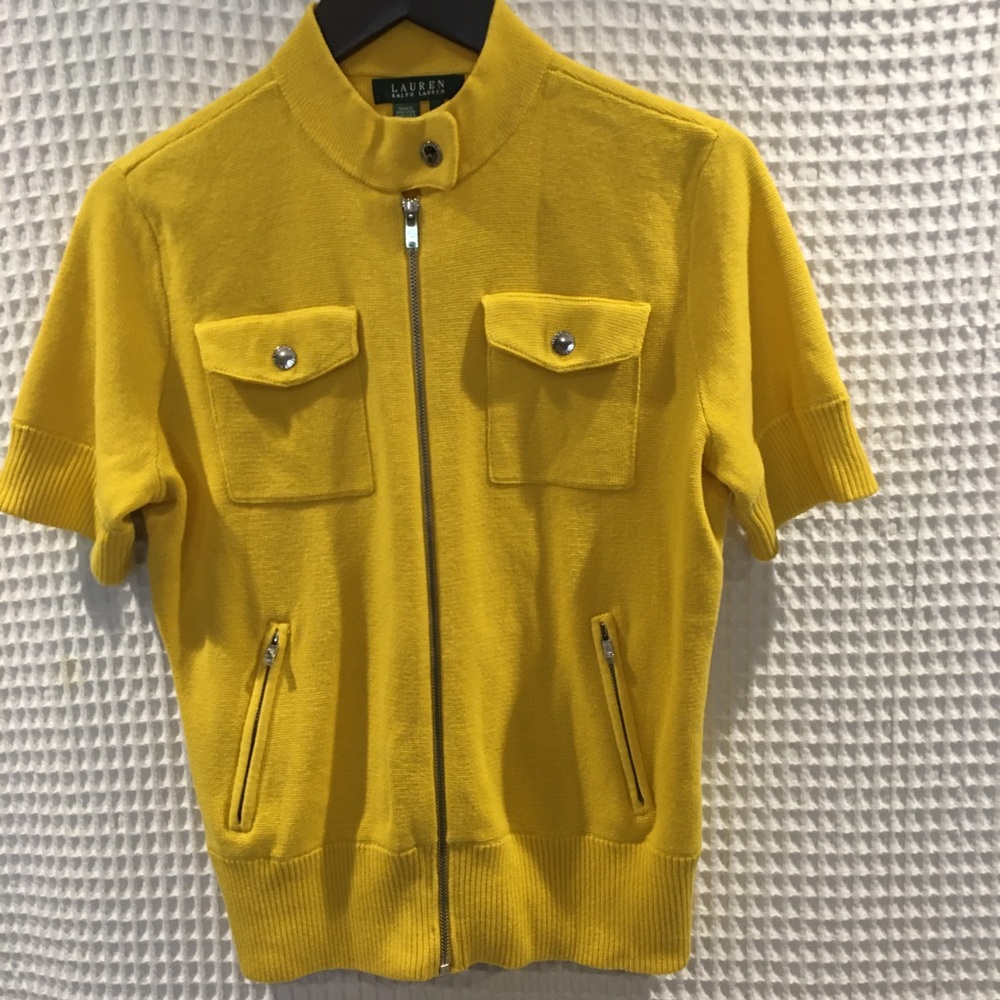 New Ralph Lauren knit zipper top